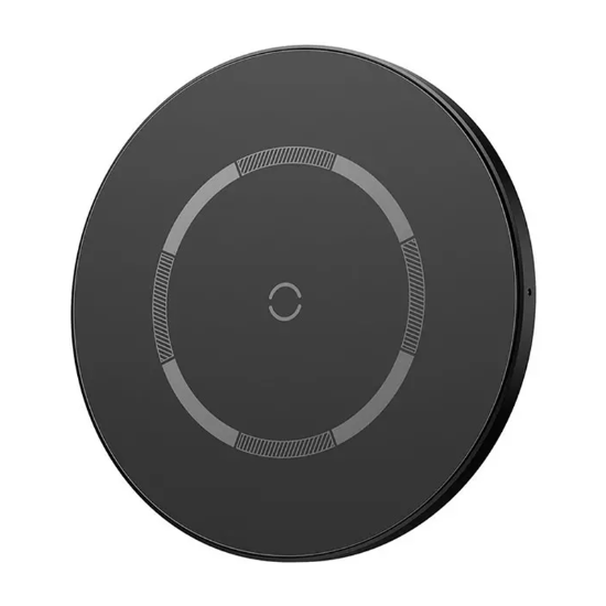شارژر بی سیم مگنتی ۱۵ واتی بیسوس مدل Baseus Simple Magnetic Wireless Charger WXJK-E